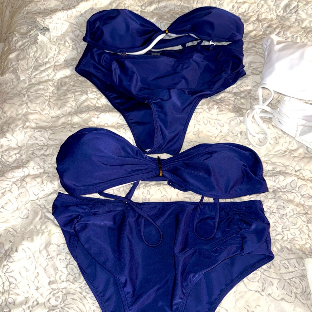 Blue bikini set